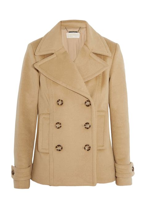 michael kors camel peacoat|Michael Kors wool winter coats.